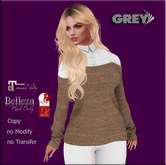 GREY- Shirt -caramel