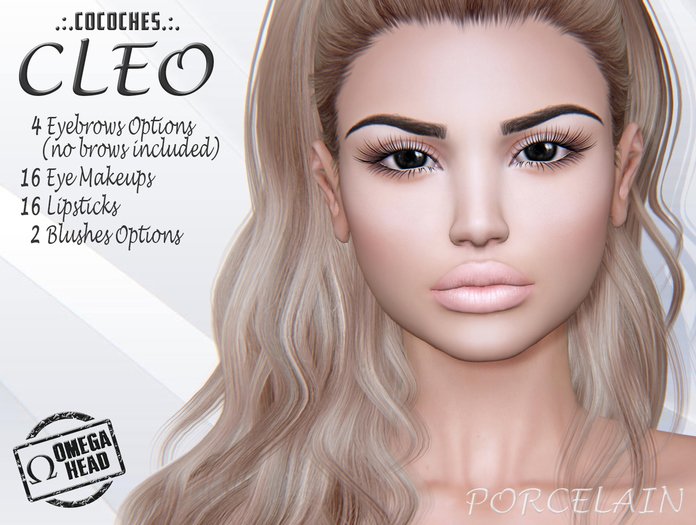 .:.CoCoChes.:. CLEO OMEGA HEAD - Porcelain