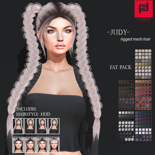 -FABIA- Mesh Hair   <Judy> Fat Pack