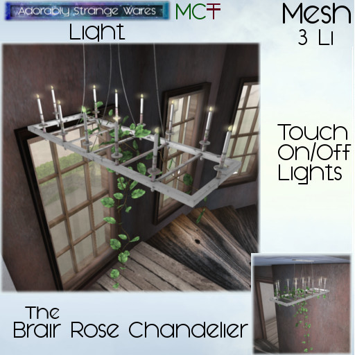 ~ASW~ The Briar Rose Chandelier -Light