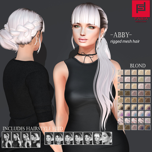 -FABIA- Mesh Hair   <Abby> Blond