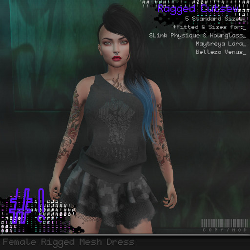 #hashbang! - Ragged Cutsew Dress - Disobey