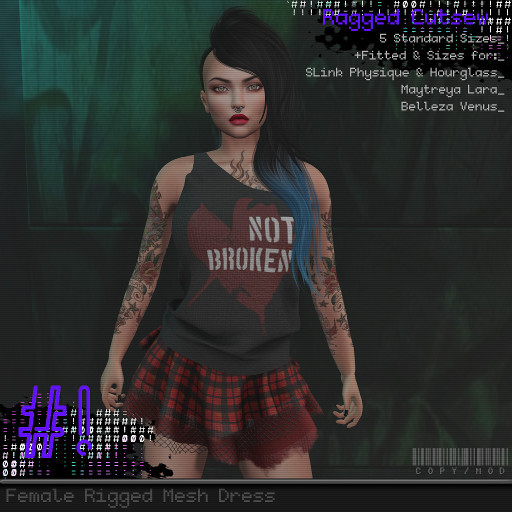 #hashbang! - Ragged Cutsew Dress - Not Broken