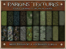 Parkins Textures - Mixed Terrain Set A - 20x Full Perm Seamless 512x512 - Stone, Cliff, Path, Moss, Boulder, Ground