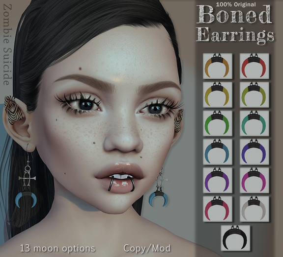 :Z.S: boned Earrings