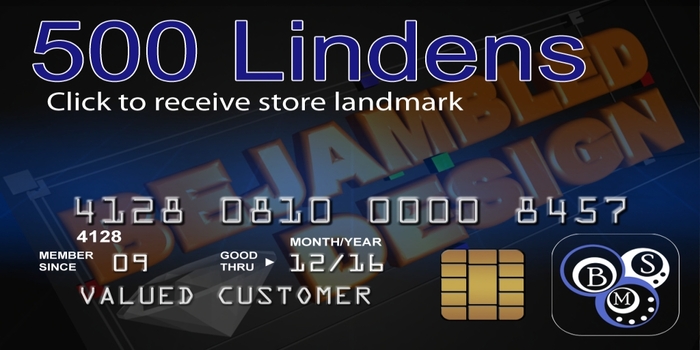 Bejambled Design Store Card L$500