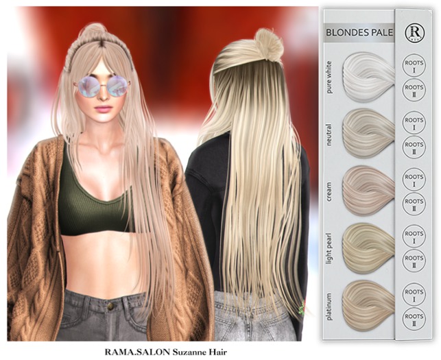 RAMA.SALON - Suzanne Hair 'BLONDES PALE'