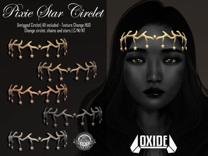 OXIDE Pixie Star Circlet [HUD - Add/Wear to Unpack]