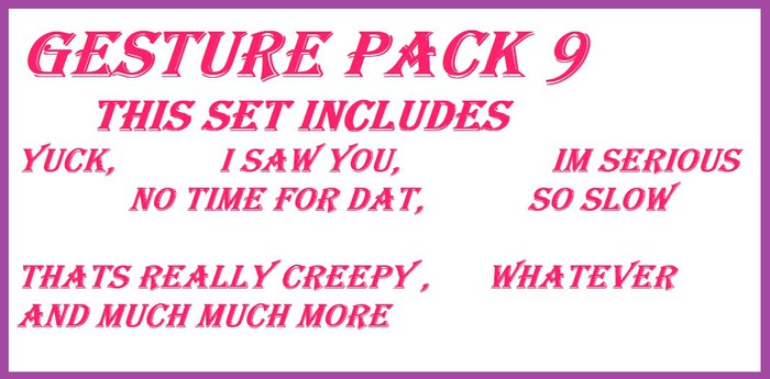 Gesture Pack 9