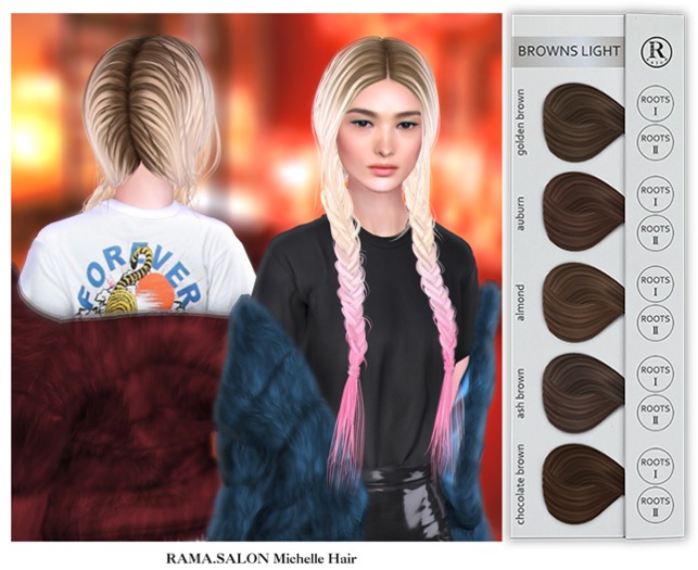 RAMA.SALON - Michelle Hair 'BROWNS LIGHT'