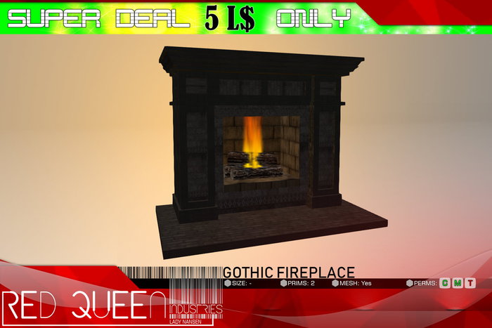 【ⓇⓆ】SUPER DEAL :: Gothic Fireplace