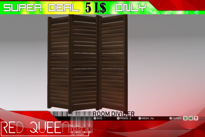 ::: RED QUEEN :: Room Divider