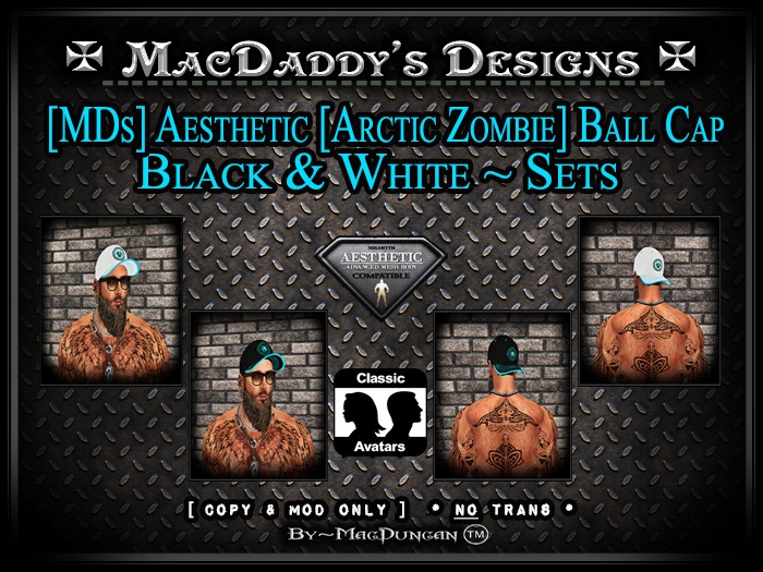 [MDs] Aesthetic [Arctic Zombie [All 4 Ball Caps] [FATPACK] Bx