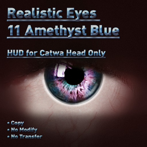 Realistic Eyes 11 Amethyst Blue Catwa