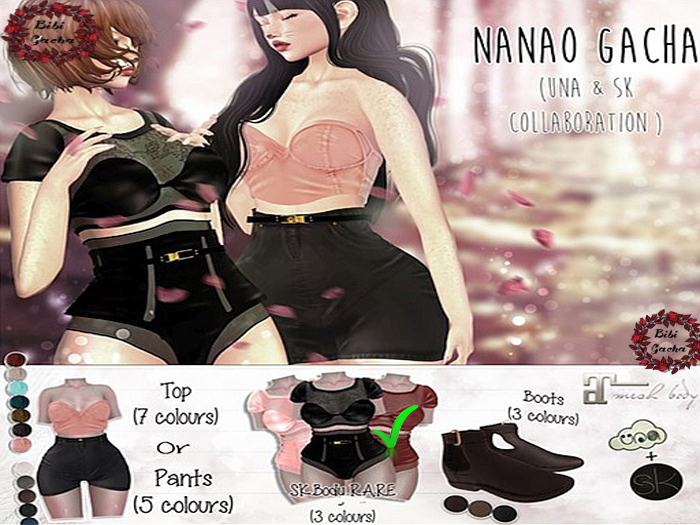Bibi Gacha * BOX Sk.Lingerie Red RARE Maitreya