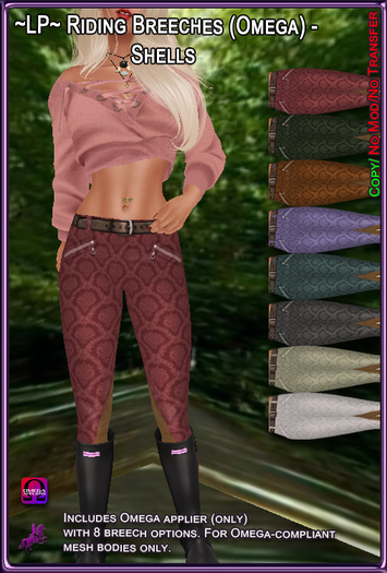 ~LP~ Riding Breeches Omega HUD Shells