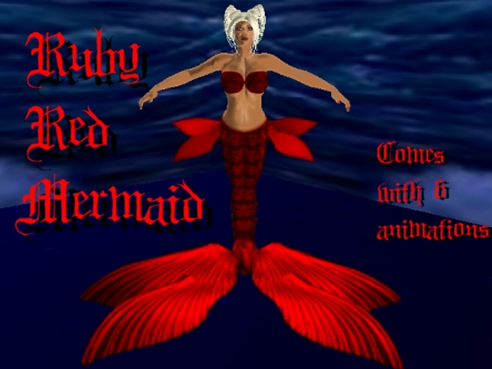 Ruby Red Mermaid