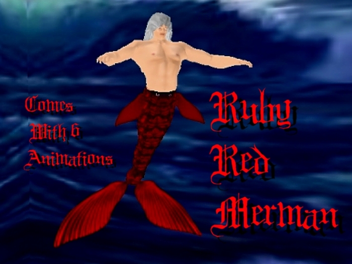 Ruby Red Merman