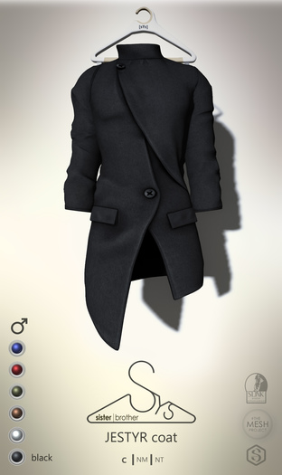 [sYs] JESTYR jacket M (body mesh) - black