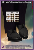 ~LP~ Men's Oxonian Shoes [Boxed] Brown