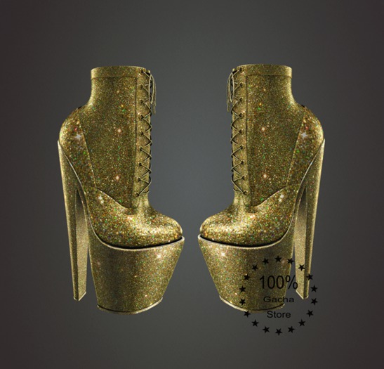 NastyGirls-ForeverBoot-Gold*RARE*