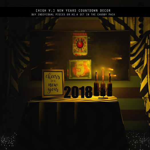 [high v.] (add me) new years eve decor
