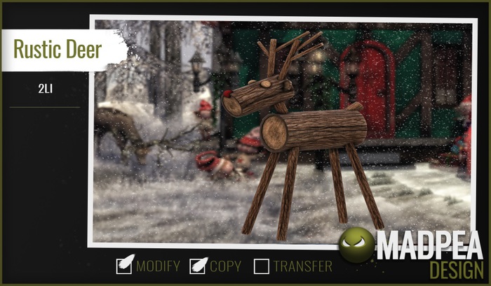 MadPea Rustic Deer