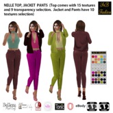 SnB Fashion - Nellie Top, Jacket & Pants