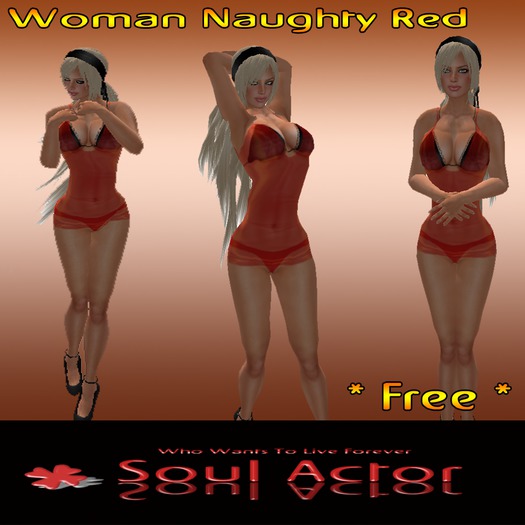 Woman Naughty Red FREE