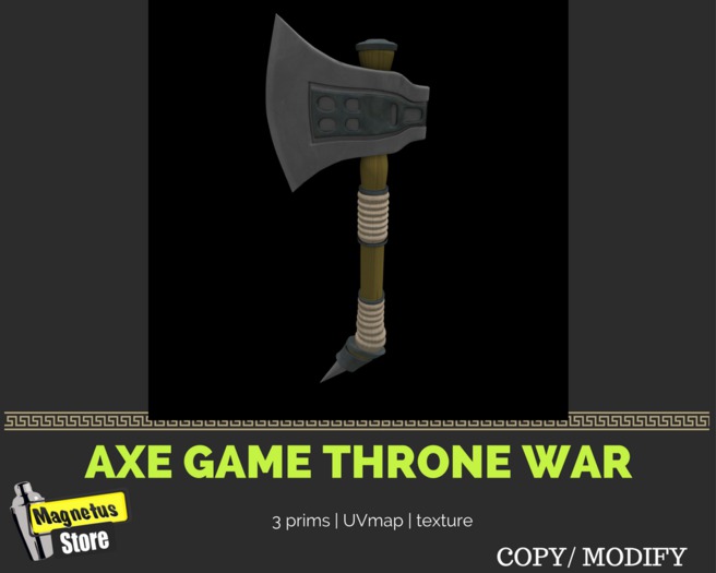 "MG"Axe Game Throne war