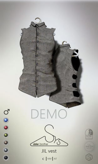 [sYs] JIL vest (Male body mesh) - DEMO