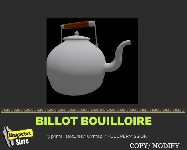"MG" billot Bouilloire