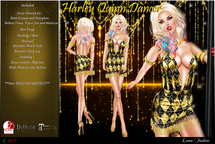 -Lamu Fashion-Outfit *Harley Quinn Dancer* DEMO