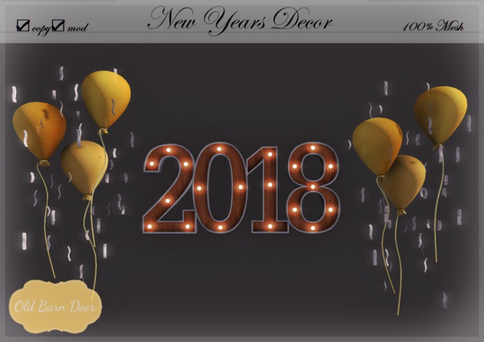 {OBD} NEW YEARS DECOR 