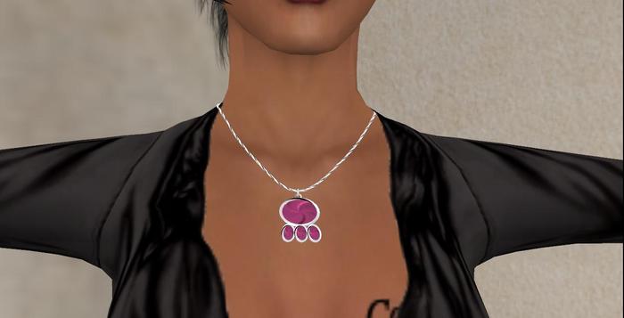 Complete Silver Paw Jewelry set with Color Change