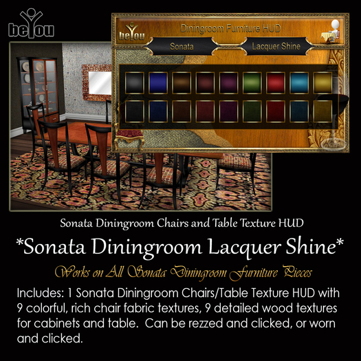 beYou Sonata Diningroom Lacquer Shine Texture HUD