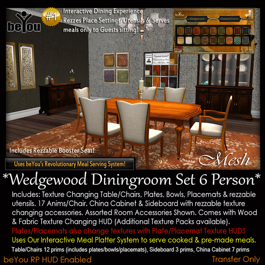 Boxed Wedgewood Diningroom Set 6 Person