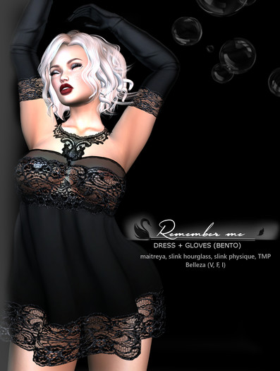 ! Black Swan ! Remember me - black - dress/ gloves