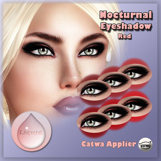 Liquid ~ Nocturnal Eyeshadow Catwa ~ Red