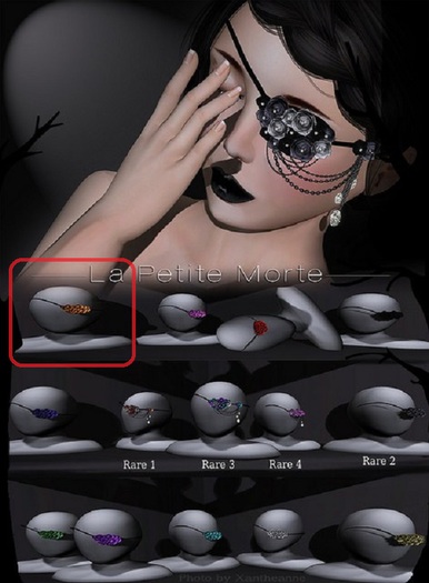 .la petite morte. eye patch-yellow roses 