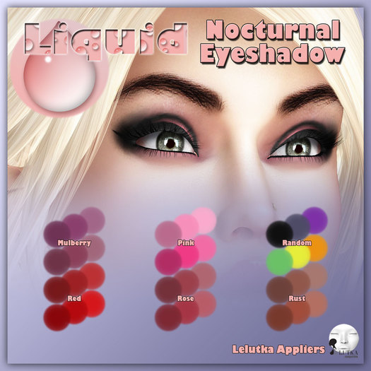 Liquid ~ Nocturnal Eyeshadow Lelutka ~ Fatpack 