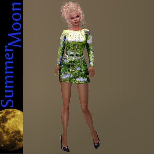 Michelle Dress  Flowers Pattern - 5 Sizes