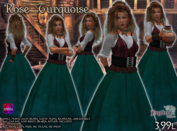 *FF* Rose Turquoise