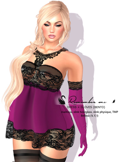 ! Black Swan ! Remember me - deep pink