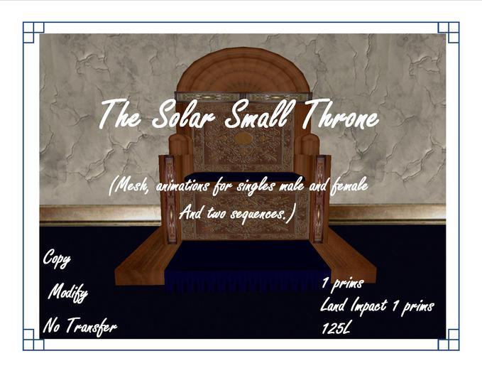 The Solar Small throne