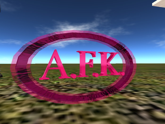 AFK SIGN ALL COLORS ((BOXED))