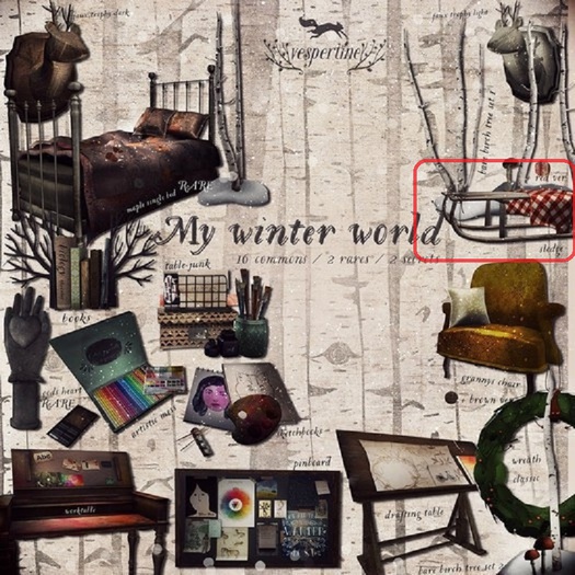 {vespertine}sledge/red