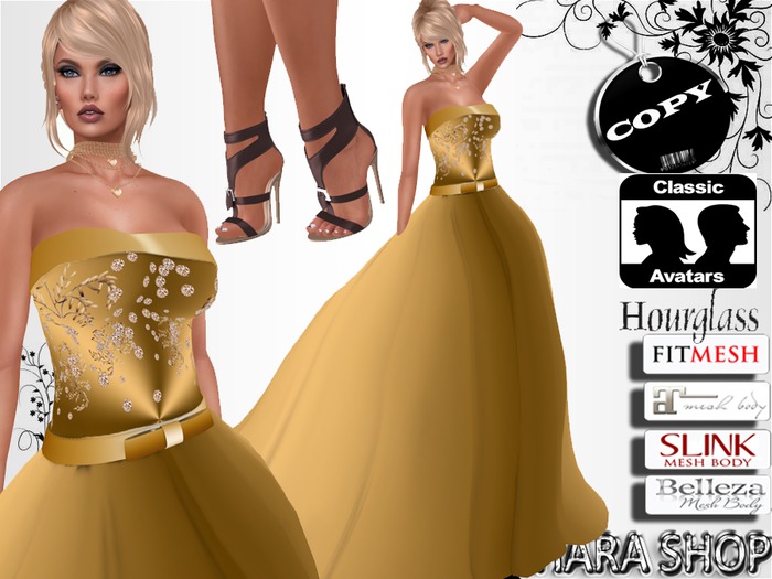 GALA DRESS GOLD