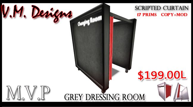 Clothing Store Gray Dressing Room