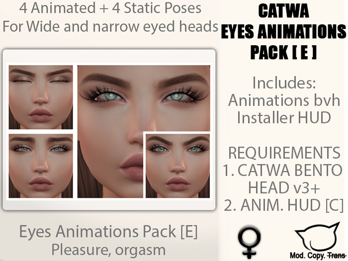 CATWA ANIM Female Eyes [E]